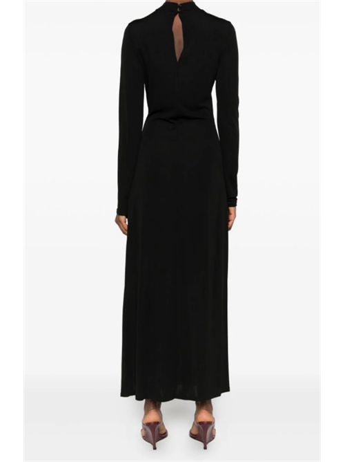 ABITO LUNGO CON DETTAGLIO OVAL T TWIN SET | 252TP202400006 NERO